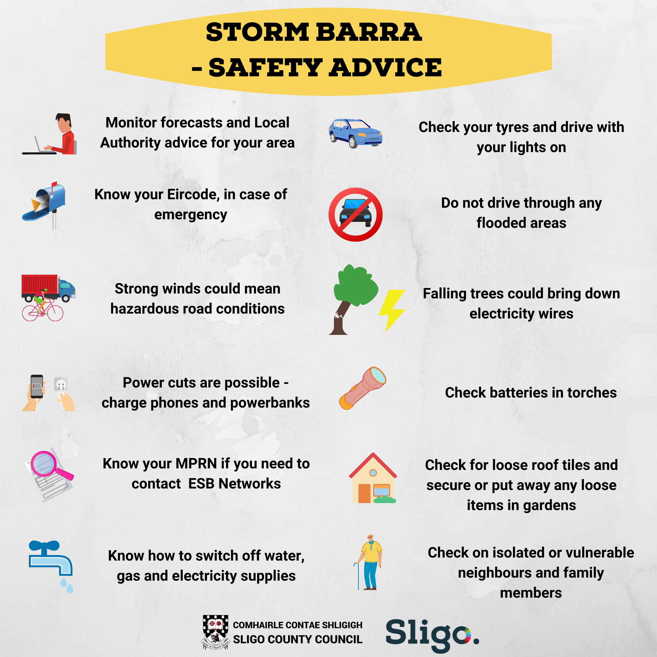 Storm Barra - Safety Advice - Dec 2021 